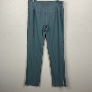 Nike FITDRY Gray Straight Leg Leggings Yoga Pants Venting Rear Pocket M